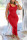 Red Sexy Fashion Tight Sleeveless Dress