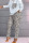 Leopard Print Fashion Casual Print Patchwork O Neck Long Sleeve Two Pieces