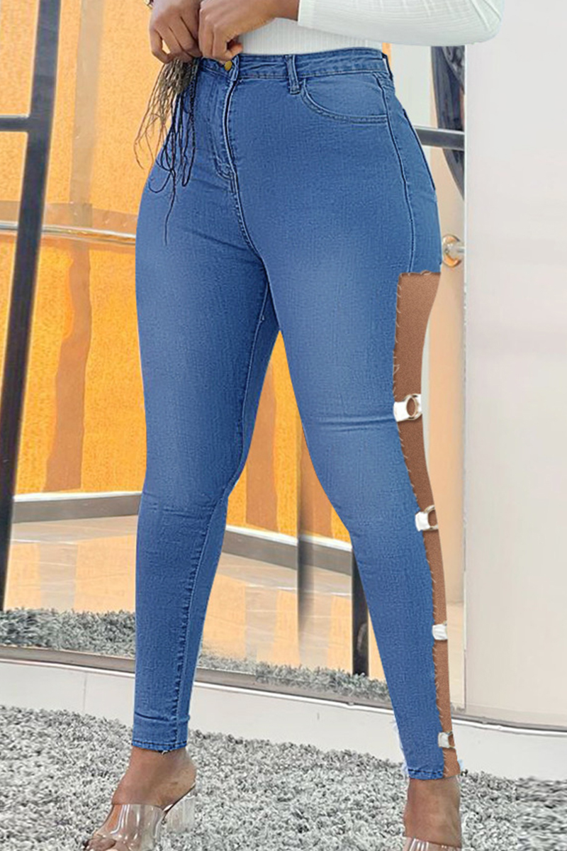 medium-blue-fashion-casual-solid-hollowed-out-plus-size-jeans-plus-size