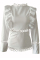 White Sweet Solid Regular sleeve Long Sleeve O Neck Blouses&Shirts