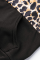Camouflage Casual Leopard Camouflage Print Split Joint Hooded Collar Long Sleeve Two Pieces