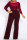 Red Fashion Casual Solid Basic O Neck Long Sleeve Two Pieces