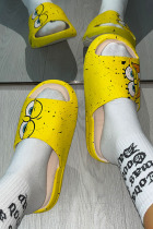 Yellow Fashion Casual Patchwork Opend Comfortable Shoes
