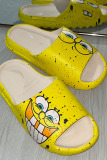 Yellow Fashion Casual Patchwork Opend Comfortable Shoes