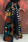 Yellow Casual Bohemian Vintage Print Patchwork Outerwear
