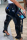 Black Fashion Casual Street Sportswear Faux Leather Solid Slit Pants Plus Size