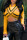 Yellow Sexy Hollowed Out Patchwork Asymmetrical V Neck Tops