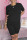 Black Fashion Casual Solid Basic O Neck Short Sleeve Two Pieces