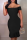 Black Sexy Solid Flounce Off the Shoulder Trumpet Mermaid Dresses
