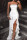 White Fashion Sexy Patchwork Backless Flounce Strapless Evening Dress