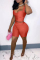 Red Sexy Casual Solid Backless V Neck Sleeveless Two Pieces