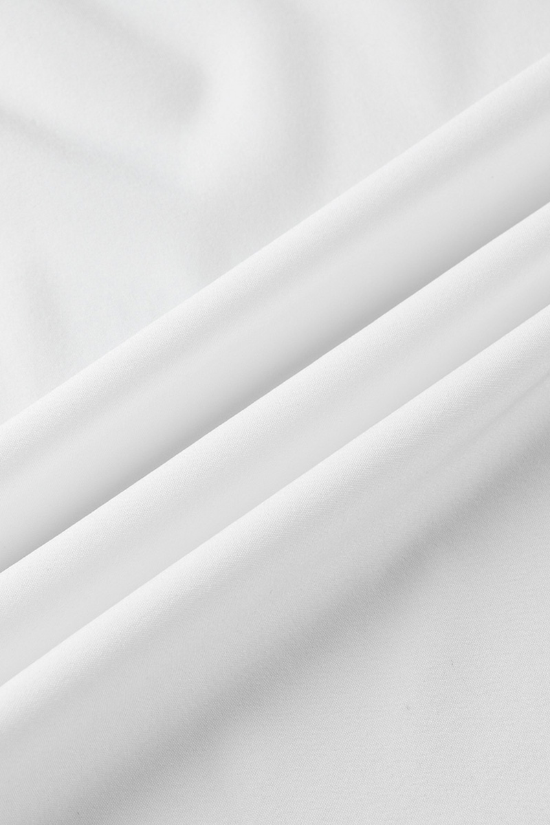 Sexy Solid Fold Zipper Turndown Collar Long Sleeve Two Pieces