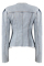 Blue Fashion Casual Patchwork Bandage Asymmetrical Long Sleeve Regular Denim Jacket