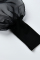 Black Fashion Casual Solid Patchwork Slit O Neck Long Sleeve Plus Size Dress