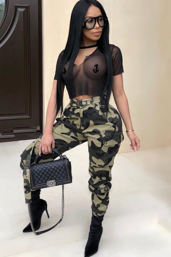 As Show Zipper Fly Button Fly Mid Metal Zippered pencil Pants Pants