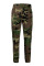 Army Green Zipper Fly Button Fly Mid Metal Zippered pencil Pants Pants