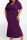 Purple Sexy Solid Patchwork V Neck Evening Dress Plus Size 
