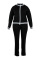Black Fashion Casual Sportswear Zipper Collar Long Sleeve Regular Sleeve Patchwork Plus Size Set