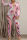 Pink Casual Print Patchwork Buttons Turn-back Collar Long Sleeve Two Pieces