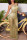 Gold Fashion Sexy Solid Hollowed Out See-through Swimwear Beach Dress