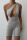 Grey Fashion Sexy Solid Hollowed Out Backless One Shoulder Skinny Romper