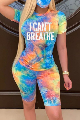 BlueOrange Fashion Casual Printed T-shirt Shorts Set