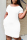 White Fashion Casual Round Neck Short Sleeve Dress
