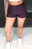 Purple Fashion Casual Skinny Sports Shorts