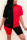 BlackRed Fashion Casual Colorblock T-shirt Pants Set