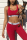 Red Fashion Casual Vest Trousers Sports Set