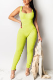 Green Sexy Fashion Sleeveless Tank Jumpsuit