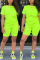 Black Fashion Casual Slim fit Two Piece Suits Solid Regular Short Sleeve Two-Piece Short Set