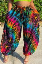 Colorful Fashion Casual Printed Loose Trousers
