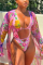 Multicolor Sexy Fashion Printed One-piece Swimsuit