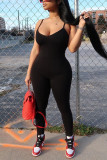Black Sexy Fashion Sling Slim Jumpsuit