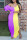 Purple Fashion Casual Stitching Strapless Dress