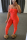 OrangeRed Sexy Fashion Strapless Tight Jumpsuit