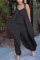 Black Sexy Fashion Loose Sling Jumpsuit