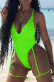 Green Sexy Fashion One-piece Swimsuit