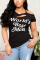 BlackWhite Fashion Casual Printed Short-sleeved T-shirt