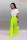 Fluorescent green Elastic Fly High Asymmetrical Draped Solid Boot Cut Pants Pants