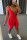 Red Fashion Sexy Tight Sling Sports Romper