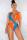 As Show crop top Solid bandage Patchwork backless Fashion adult Sexy One-Piece Swimwear