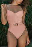 Black Sexy Fashion Sling One-piece Swimsuit