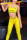 Yellow Fashion Printed Vest Trousers Slim Sports Set
