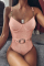 Pink Sexy Fashion Sling One-piece Swimsuit