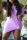Purple Fashion Casual Short Sleeve Dress