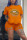 Orange Fashion Casual Lips Printed T-shirt Set