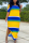 Yellow Fashion Casual Striped Printed Long Dress