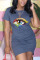 Khaki Fashion Casual Printed Short Sleeve Dress